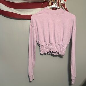Mono b cropped sweatshirt, cinched waste, excellent condition